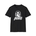 Panic Andrew T-Shirt — Retro Black & White Graphic Tee