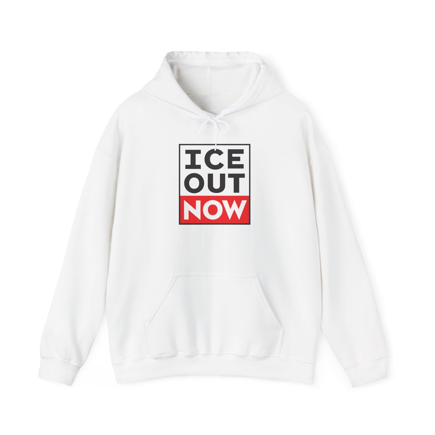 Official ICE OUT NOW Hoodie — Bold Minimalist Graphic Pullover